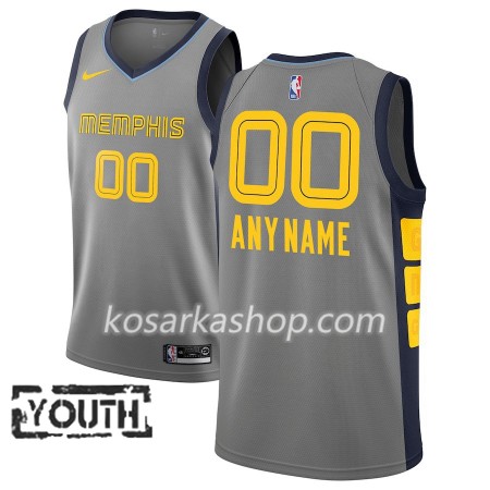 Dres Memphis Grizzlies Prilagođeni Nike 2018-19 City Edition Siva Swingman - Dječji